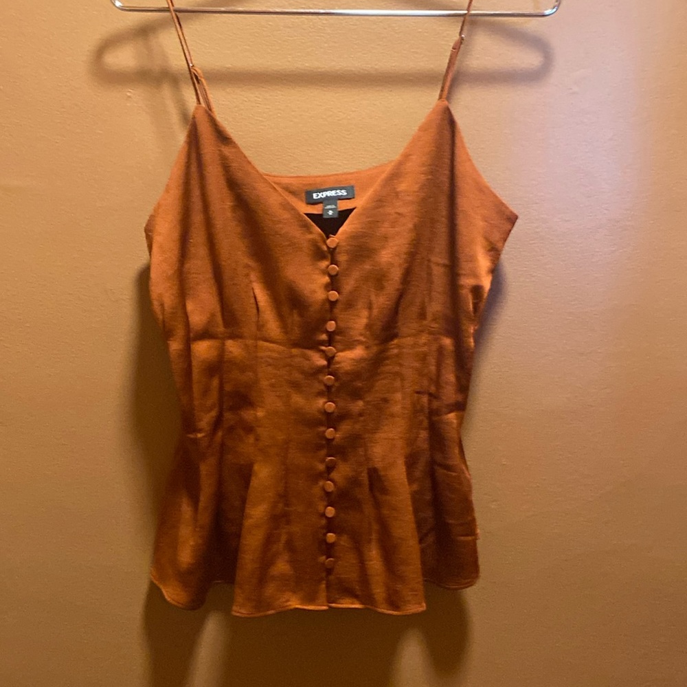Express Rusty brown colored classy business tank.
